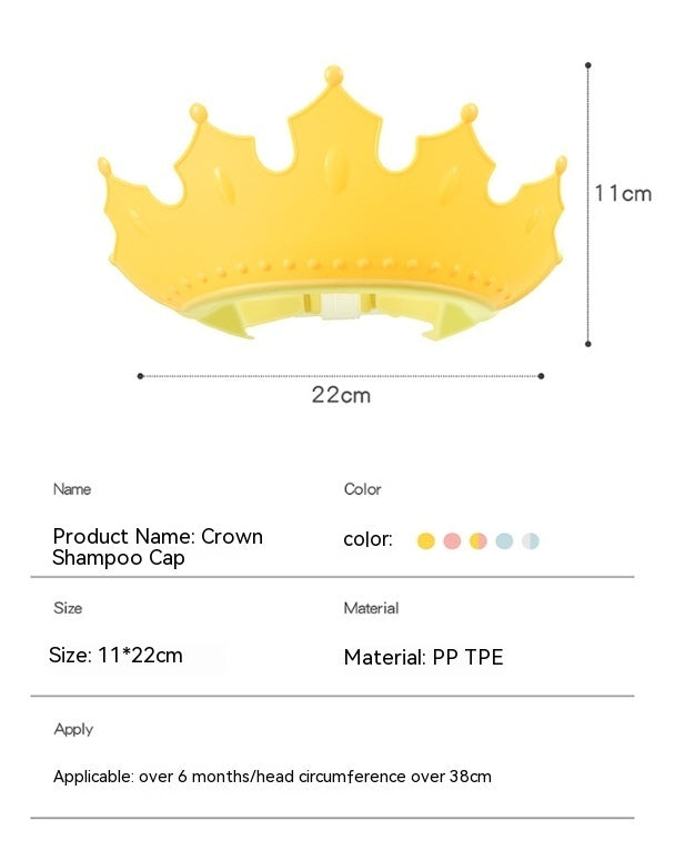 Couronne de Douche Anti-Mousse – Protection Oreilles & Yeux | Alyanna Baby