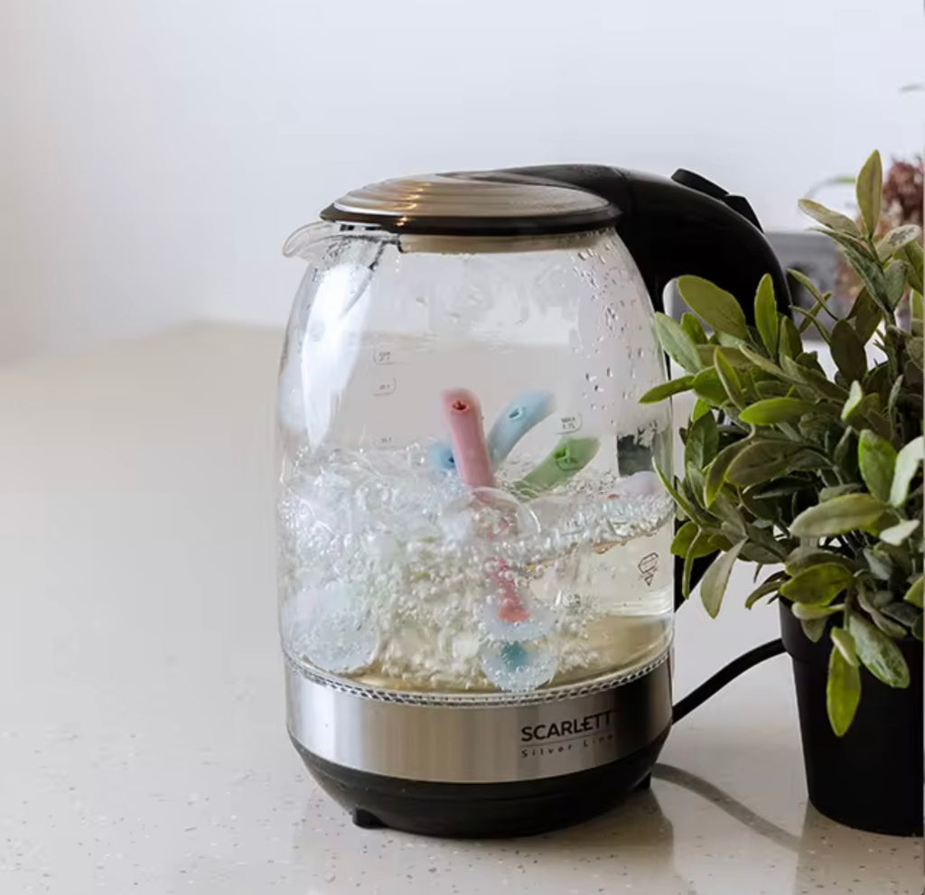 Cuillère en Silicone Souple pour Bébé – Sans BPA | Première Cuillère d’Apprentissage